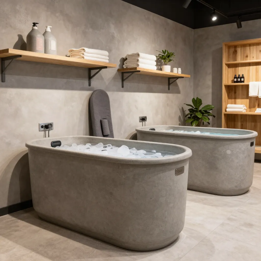 Premium ice bath equipment in modern setting
